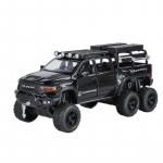 1/32 M&otilde;&otilde;tkava Dodge Mammoth 1000 6*6 TRX RAM Hennessey Maastikuauto Pikap MAASTUR Sulamist Valatud Mudelauto Laste M&auml;nguasjad Kogumisobjektid Kingitus Poiss must