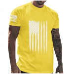 Meeste T-s&auml;rk l&uuml;hikeste varrukatega tr&uuml;kitud suvine &uuml;markaelus Top Trend vabaaja dressipluus S