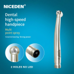 NICEDEN DynaLED M600LG Handpiece with LED Light B2 M4 Push Button High Speed Handpiece Air Turbine Dentist Tool High Rotation Pens Without Led 2 Holes