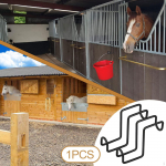 Tack Hook Stall Stainless Steel Multifunctional 4 inch Water Bucket Hanger Hanging Holder for