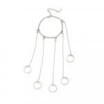 Sindlan Punk geomeetrilise h&otilde;bedase v&auml;rvi ketiga randmek&auml;ev&otilde;ru meestele s&otilde;rmuse v&otilde;lukomplekt paarile Emo moeehted kingitused