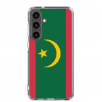Coque T&eacute;l&eacute;phone &ndash; Samsung &ndash; Galaxy S24 Ultra &ndash; Drapeau de la Mauritanie &ndash; Souple &ndash; mitmev&auml;rviline