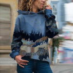 S&uuml;gis/Talv Kapuutsiga Slim Pikkade Varrukatega Tr&uuml;kiga Dressipluus Double Extra Large