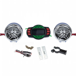 DC 12V Veekindel Mootorratta Bluetooth Raadio Mootorratta ATV MP3 M&auml;ngija Kaks K&otilde;larit Lenksuraadio