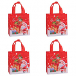 Kotid Korduvkasutatavad j&otilde;uluvana-lumememmemustriga kandekotid piduliku peo kaunistamiseks B