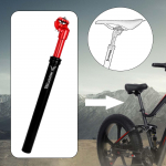 Jalgratta vedrustusega sadulapost Reguleeritav 13,78 tolli Lisatarvik Amortisaator Summuti Asendus jaoks 27.2mm red
