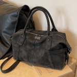 Retrodisain PU-nahast &otilde;lakotid naistele 2024 Korea mood suur kaenlaalune kott naiste crossbody-kott k&auml;ekotid must