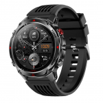 Rainbuvvy HT37 GPS nutikell 1,46-tollise IPS-ekraaniga Bluetooth-k&otilde;ne IP68 veekindel Taskulamp S&uuml;dame l&ouml;&ouml;gisagedus 540 mAh Androidi spordikell silicone strap band