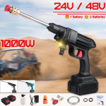 1000W 48V 24V 88000mAh Juhtmeta K&otilde;rgsurve Autopesur Veep&uuml;stol Liitiumaku Kaasaskantav K&otilde;rgsurvepesur Vahugeneraator 24V 2 x Batteries sinine