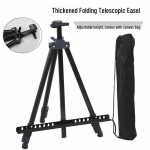 Paksustatud rauast kokkupandav kunsti molbert: Kolmnurkne v&auml;ljapanek ja fluorestseeruv tahvelstend