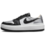 Air Jordan 1 Elevate Low SE Silver Toe Naiste tossud Metallik-h&otilde;bedane Must Valge DQ8561-001 36