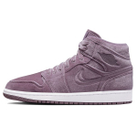 Air Jordan 1 Mid Lilla Samet Naiste Tossud Lilla-Suitsune Valge DQ8397-500 40