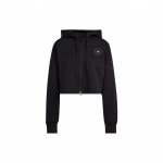 Adidas Stella McCartney Puhta V&auml;rvi Prinditud Logo T&otilde;mblukuga Kapuutsiga Jakk Naiste Topid Must HG1946 XXL