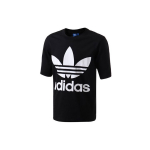 Adidas Originals Trefoil suur logo vabaaja l&uuml;hikeste varrukatega t-s&auml;rk meestele Topid Must BK7175 M