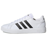 Adidas Neo Grand Court s&uuml;nteetilisest nahast mugavad madala s&auml;&auml;rega tossud meestele, valged ja mustad tossud GW9250 41⅓