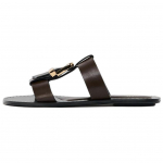 ZARA Lahedad Retro Metallpandlaga Kahe Rihmaga &Uuml;marotsalised Madalad H&otilde;&otilde;rumisvastased Sandaalid Naiste sandaalid Pruun 13619510700-38 36