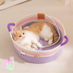 Cat Bed Basket Lounge Multi Functional Wear Resistant Furniture Protection for Cats Puppies Easy to