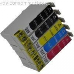 Cartouches compatibles T1295 pour EPSON Stylus Office BX320FW - Noir, Cyan, Magenta, Jaune