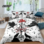 Viiking P&otilde;hjagermaani Kultuur Hunt Keltide Voodipesu Komplekt Poistele T&uuml;drukutele Twin Queen Suurus Tekikott Padjap&uuml;&uuml;r Voodi Lapsed T&auml;iskasvanud 135X200cm-2pcs
