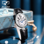 JINSHIDUN uus &auml;ri- ja vabaajakell naistele, hane munakujuline teemanttemperamendiga kvartskell, veekindel tipptasemel kell