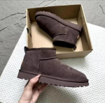 Klassikalised Ultra Mini Platvormiga Naiste Saapad Lumine Nahk Suede Vill Mugavus Talvesaapad Naisele Karusnahast Tuhvelsaapad Naistele 39 gray