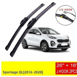 Kia Sportage QL 2016-2020 esiklaasipuhastajad, terad, l&otilde;ikurid, tarvikud UJ Sportage QL 2016-2020 26 inch + 16 inch