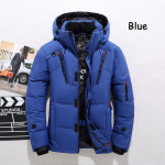 -30 ℃ Talvine Meeste Pardi Paks Sulejope Meeste Lumeparkade Mantel Meeste Soe Talvine Sulejope &Uuml;ler&otilde;ivad 4XL sinine