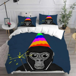 M&auml;ngu tekikott Gorilla Tag padjap&uuml;&uuml;r Voodipesukomplekt T&auml;iskasvanud Poiss T&uuml;druk Magamistoa kaunistus Lapsed &Uuml;ksik Kahekohaline Suur suurus AU Single(140x210cm)