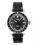 Oris Divers Sixty Five 12H Nahkrihm Must sihver Automaatne 01 400 7772 4054-07 5 20 82 100M Meeste k&auml;ekell must
