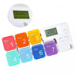 N&auml;dala pillikorraldaja 2 korda p&auml;evas taimeri meeldetuletuse alarmiga Am Pm igap&auml;evane reisipillikarp 7 p&auml;eva ravimite korralduskarp