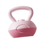 Vee t&auml;idetud kettlebell, Treeningseade tuharalihastele, Reguleeritav kaal 2-4 roosa