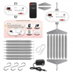 7 Springs Laste elektrooniline v&otilde;revoodi kontroller Elektrooniline beebivoodi Bluetooth-muusika ja kaugjuhtimispuldiga loksutaja Bluetooth version-white