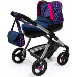 Poussette pour poup&eacute;es - NC - Reig Stule Pram - Bleu Marine - 63 cm - &Agrave; partir de 3 ans sinine