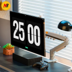 NB F80 Monitori alus: Liigendatav, t&otilde;stetav, p&ouml;&ouml;ratav lauaalus