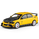 1/24 Mitsubishi Lancer Evolution 9 Sulamist Sportauto Mudel Metallist Muudetud Rajav&otilde;istlusautod Auto Mudel Heli Valgus Laste Kingitused kollane