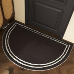 Sissek&auml;igu jalamatt libisemisvastane kulumiskindel mustusekindel vaip poolringikujulise joone tekstuuriga aiatekk v&auml;listingimustes kodu kaunistavad matid 50X80cm