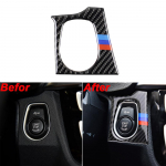 Mootori k&auml;ivitamise seiskamisnupp Asenda katte trimmi kleebis BMW F30 F34 kleebisega katte trimmi auto stiilitarvikud Para El Coche A