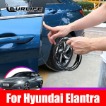 Autoukse kokkup&otilde;rkevastane riba koos terasketta kaitseraua servaga kriimustuskaitsega tihenduskaitse autodekoratsiooniga Hyundai jaoks Four Doors