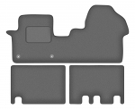 Dywaniki samochodowe welurowe grafitowe do: Citroen Jumpy III 2 rzędy (2018-)
