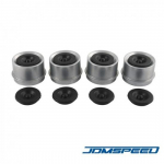 4 pcs Trailer 1.98 Axle EZ Lube Grease Hub Cover Dust Cap Cup&Extra Rubber Plug