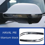 for HAVAL M6 Rearview Mirror Sticker Trim Deco Protector Stainless Steel Accessories Mirror silver