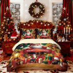 3 tk j&otilde;uluvana voodipesukomplekt 3D-tr&uuml;kiga kiibivaba tekikottide komplekt Pehme &uuml;hiselamu magamistoa jaoks Mitu suurust Masinpestav Duvet Cover Set&EU Single(135x200cm) brown