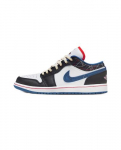 Air Jordan 1 Low SE Industrial Blue Sashiko AJ1 Low Meeste FV3622-141 EU 47.5 valge