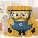Multikas Armas Naljakas M-Minions-ES Tekk Tekk Diivanile Sohvale Reisimiseks Kodu Piknikuks Flanellist Tekk s&uuml;nnip&auml;evakingitus Soe Mugav 30x40in yellow