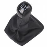 Automotive Interior As Picture Shows Gear Lever Shift Knob Easy tallation High Reliability Plastic And Leather Material