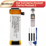 Laetav liitiumaku DJI Osmo Pocket Osmo Pocket II Osmo Pocket 2 HB3 Action-kaamera aku 875mAh jaoks