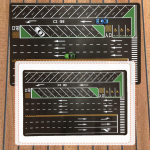 1/64 Parking Lot Mat Desk Pad, Nonslip Rolled up 80cmx50cm Mini Car Garage Scene with