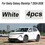 Geely Galaxy Starship 7 EM-i Tarvikud 2024-2026 4 tk V&auml;rvitud Eesmised Poritiivad Pritsmekaitsmed Poritiiva Laiendid Autotarvikud valge