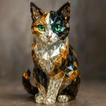 V&otilde;lskristallist Loomaskulptuur L&auml;bipaistvast Klaasist Koer Kass &Ouml;&ouml;kull Kotkas Leopard Figuriin Kuju Kodu Kontori Laua Kaunistus Ornament