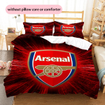 Arsenal Football Club Muster Voodipesu Kodukaunistus S&uuml;nnip&auml;evakingitus (1 * tekikott + 2 * padjap&uuml;&uuml;r, ilma t&auml;idiseta) 155x200cm